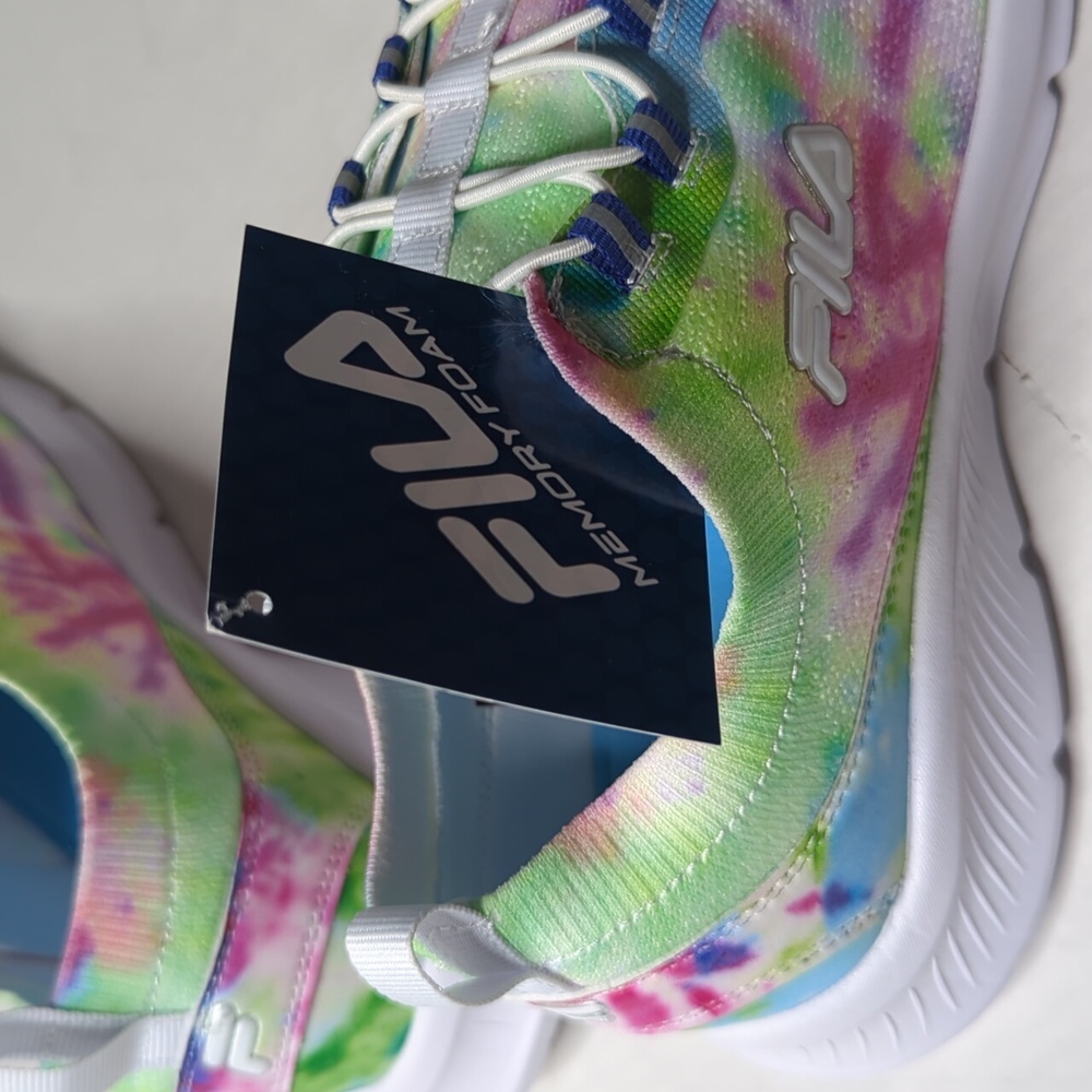 Fila Tie-Dye Sneakers - Pink, Green, Blue - Picture 6 of 7